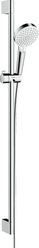 hansgrohe Crometta Set de ducha Vario con barra de ducha 90 cm, blanco/cromo, 26536400