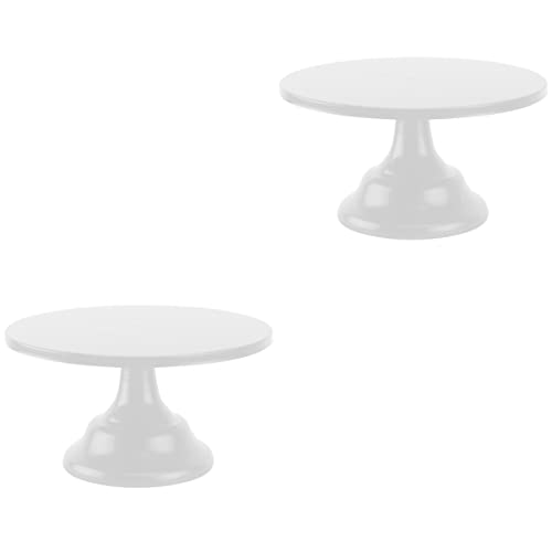 2 Soportes rústicos de Aniversario de Torre de 2 Pulgadas para Bandeja forjada, decoración de Aperitivos, Soportes estables para Fiestas, duchas, Platos, postres, cuake, Escritorio, Cocina, Mesa