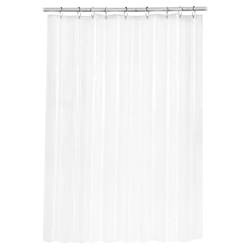 ULTECHNOVO Cortina de ducha transparente cortina de ducha de plástico revestimiento de ducha eva cortina de baño EVA impermeable baño