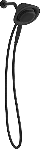 Kohler 28241-GKA-BL Moxie 1.75 Gpm ducha de mano y altavoz inalámbrico con Amazon Alexa, negro mate