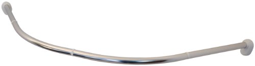 Ridder 594000-350 - Riel para Cortina de Ducha en semicírculo (25 mm diámetro), Cromado