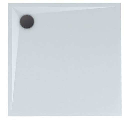 Plato de ducha plano, plato de ducha plano, plano, tecnología Stabilsound Plus®, rectangular, 80 x 80 x 3 cm