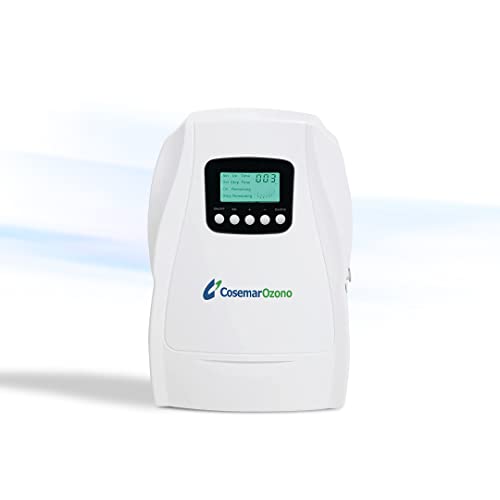 Ozono Hogar - Generador de Ozono Doméstico Digital 2 en 1 - Purifica Partículas del Aire y el Agua - Incluye Bolsa para Desinfectar Objetos Pequeños - Producción 500 mg/h