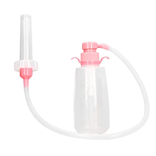 SPYMINNPOO Sistema de Limpieza Vaginal, Ducha Portátil 350ml Gran Capacidad Rosa Resistente a Altas Temperaturas Reutilizable para el Período Puérpera