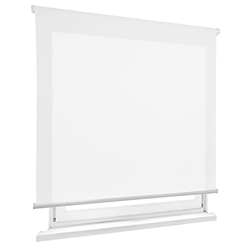HOME MERCURY - Estor Enrollable translúcido Liso (135x180 cm, Blanco)