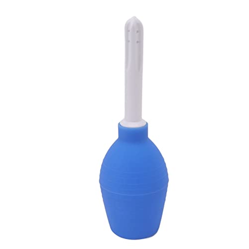 HEEPDD Kit de Bulbo de Enema, Limpiador Vaginal de Ducha Anal Suave y Cómodo Reutilizable Silicona de Gran Capacidad Alta Dureza para Promover la Defecación (310ml Azul)