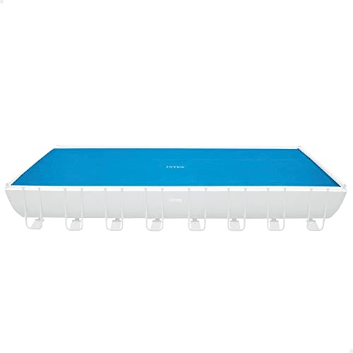 INTEX 55268 - Cobertor piscina rectangular 975x488 cm | Cobertor solar piscina rectangular recomendado para proteger el agua y mantener el calor | Cubre piscinas rectangular