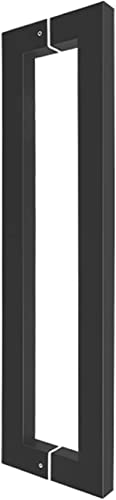 Manija de la Puerta de la Ducha Acero Inoxidable Negro Mate, Tiradores Barra de Agarre Adecuada para cerramientos de baño o Cocina (Size : 562mm)