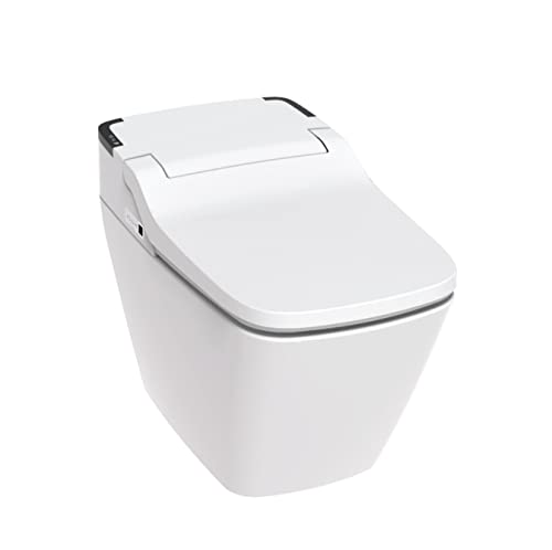 VOVO STYLEMENT TCB-090SA (Wall Drain) Smart Bidet Toilet, One-Piece Toilet with Automatic Dual Flush, UV LED Sterilization, Heated Seat, Warm Water and Dry, Made in Korea