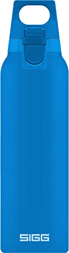 SIGG Hot & Cold ONE Electric Blue Botella térmica (0.5 L), cantimplora térmica aislante sin sustancias nocivas, botella de acero inoxidable para usar con una mano