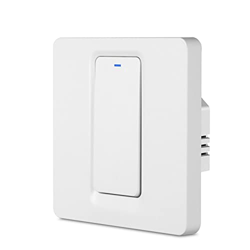Temporizador inteligente para calentador de agua, interruptor temporizador empotrable Wi-Fi, interruptor de luz inteligente para el hogar, control por voz compatible con Alexa y Google Assistant (20A)