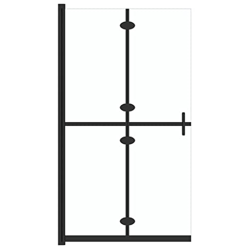 vidaXL Mampara de Ducha Plegable Puerta Cabina Cuarto de Baño Pared Cerramiento Cubículo Partición Seguridad Vidrio ESG Transparente 120x190 cm