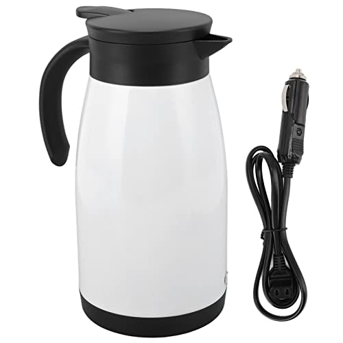 Hervidor Eléctrico De 680ml Para Coche, Hervidor De Agua Portátil De 12V/24V, Taza De Calentamiento De Acero Inoxidable, Tetera De Viaje Con Mango Ergonómico