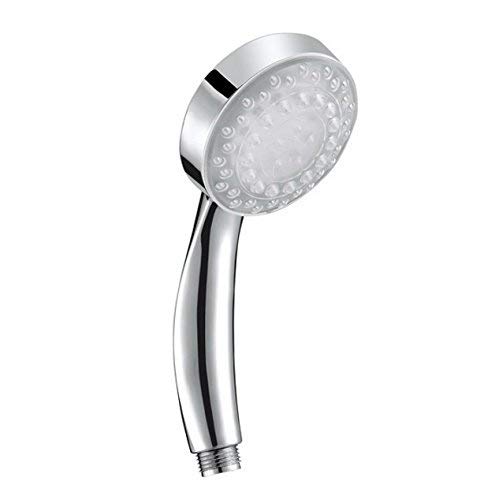 Itian Ducha de Mano, Ducha Fija - Cabeza de Ducha 4 Unidades LED 7 Colores Cambia Automáticamente