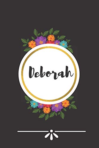 Deborah: Deborah Notebook - Personalized Name Lined Journal Diary Notebook for women and gils 120 Pages,6