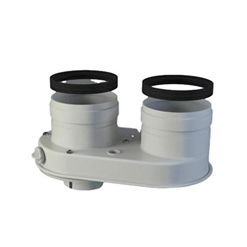 INNOVITA kit divisor tubería coaxial 60 100 a 80 caldera de condensación calentador de agua humo divisor de aire, blanco