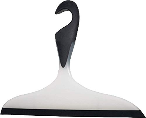 Wenko Limpiador para el baño Loano negro - con gancho, Plástico (TPR), 23 x 17 x 2.5 cm, Negro