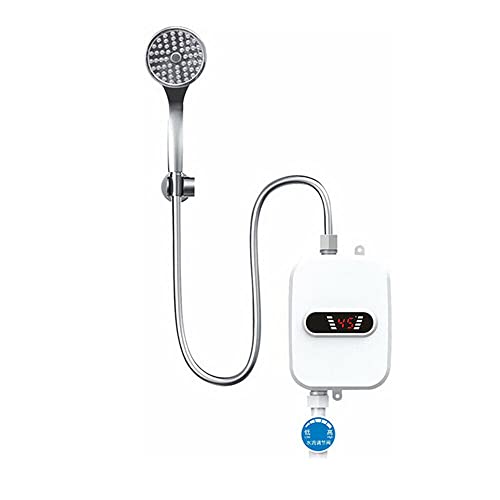 Acesunny Mini calentador de agua caliente eléctrico con alcachofa de ducha, 3500 W, 220 V, 220 V