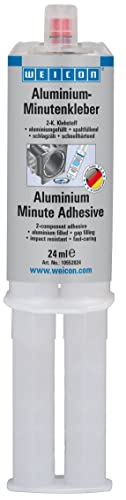 WEICON Resina Epoxi Alumnio | 24 ml | De 2 componentes | Endurecimiento rápido | Aluminio