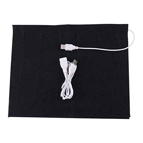 Almohadilla térmica, Fydun 1pc 5V USB Calentador de tela eléctrica Elemento calefactor Alivio rápido del dolor, para ropa Asiento Calentador para mascotas 35 ℃ -50 ℃