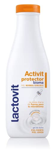 Lactovit - Gel de Ducha Protector Activit, Cuida el Microbioma, Hidrata, Nutre y Protege, Piel Fuerte y Joven, Textura Cremosa, con Protein Calcium y Lactobacillus F, para Pieles Sensibles - 550 ml