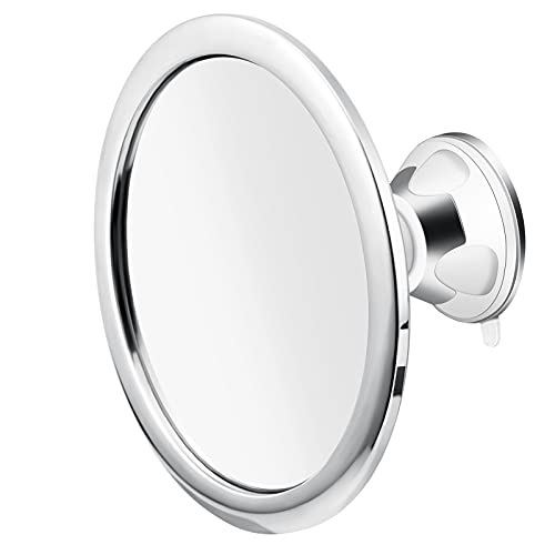 Espejo de Maquillaje sin Niebla Espejo de Ducha con Soporte Ventosa rotación de 360° Espejo Real sin Niebla Espejo de baño Brazo Ajustable irrompible y Resistente a la corrosión