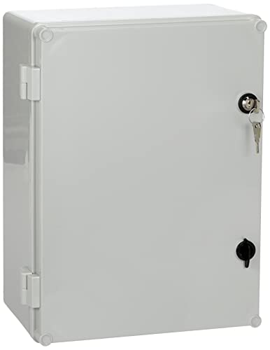 ELEKTRO-PLAST Armario de distribución con cerradura UNI-1 400 x 300 x 160 mm, caja industrial vacía, caja de control 43.1 IP65 5719, azul