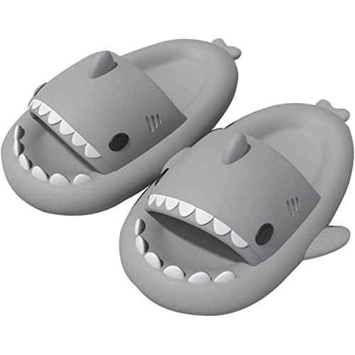 ORGANI Unisex Shark Slides Sandalias SPA Zapatillas Lindo Antideslizante Playa Ducha Pareja Zapatos,I-40/41