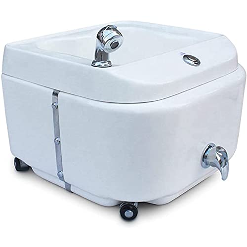 ZYQDRZ Pedicura SPA para Pies Portátil Lavabo para SPA Lavabo Pedicura Bañera Ducha para Pies Plato De Lavado con Ruedas Salón De Belleza Manicura Pedicura Equipo De Muebles