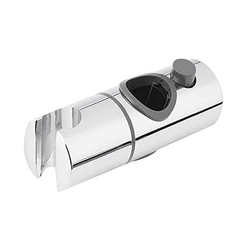 Soporte de cabezal de ducha ajustable de 25 mm para barra deslizante, reemplazo de baño con abrazadera deslizante, soporte de rociador giratorio de 360 ​​grados, boquilla de asiento de botón