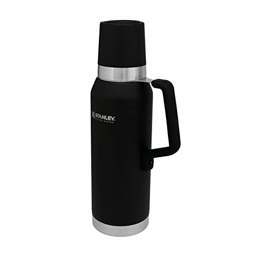 Stanley Unbreakable Thermal Bottle 0.75L / 25OZ Foundry Black – Termo de Acero Inoxidable Sin BPA - Mantiene Frío o calor 27 horas - Tapa Doble que Sirve de Taza - Apto Para Lavavajillas