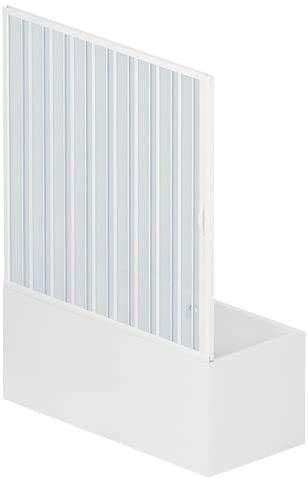 Rollplast - Bast1loncc28170 cuadro de baño plegable, tenue. 170 x h 150 cm, de pvc, de un lado, de una sola puerta con apertura lateral, blanco