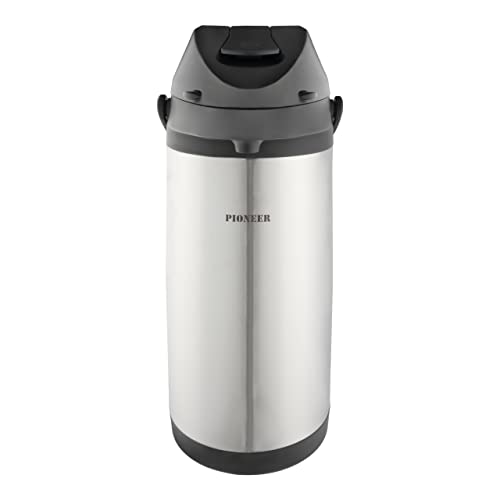 Pioneer Flasks, Dispensador de Bebidas, Acero Inoxidable, Airpot, Para Bebidas Calientes o Frías, Té, Café, Para Conferencias o Eventos, 5 Litros, SS50HC