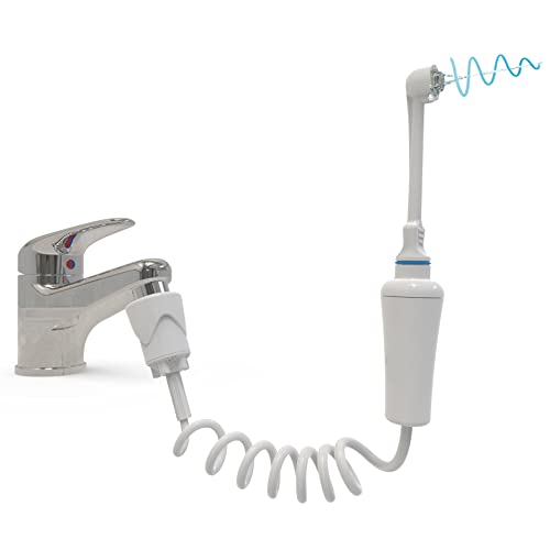 Irrigador Dental SOWASH ORTHODONTIC, Se Conecta al Grifo, Irrigador Bucal Sin Baterías y sin Electricidad, Cabezal Orthodontic Ideal para aparatos Ortodóntico, Producto Italiano