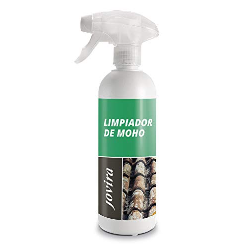 JOVIRA PINTURAS Limpiador de Moho. Elimina el Moho. Eficaz para manchas de microorganismos en terrazas, tejados, paredes, jardín, azulejos, bañeras, cocinas, aseo (1 Litro)