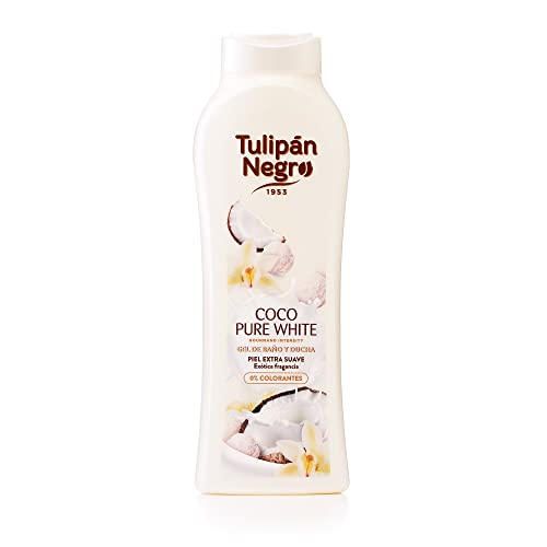 Tulipán Negro Gel de Baño Coco Pure White, 650 Mililitros