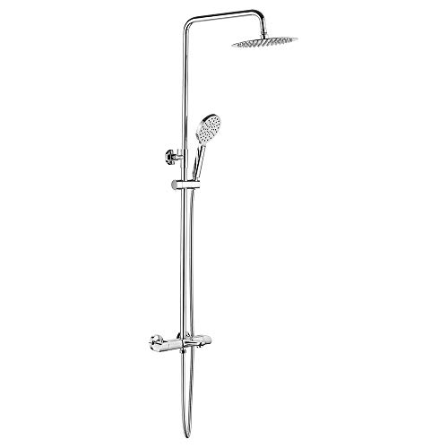 Ibergrif M21810 Sistema Columna de Ducha Latón Metal material Plata