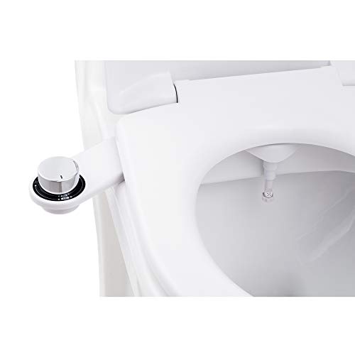 BisBro Deluxe Chrome bidé | inodoro de ducha para una mejor higiene íntima | Fácil bajo el WC instalar | funciona sin electricidad | Limpieza con agua | Ahorre Papel Higiénico