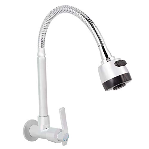 Faucet - G1/2inch Household Kitchen Single Cold Type Water Grifo Giratorio de Montaje en Pared de 360 ​​°
