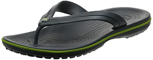 Crocs Crocband Flip, Chanclas Unisex adulto, Gris (Graphite Volt Green), 42/43 EU