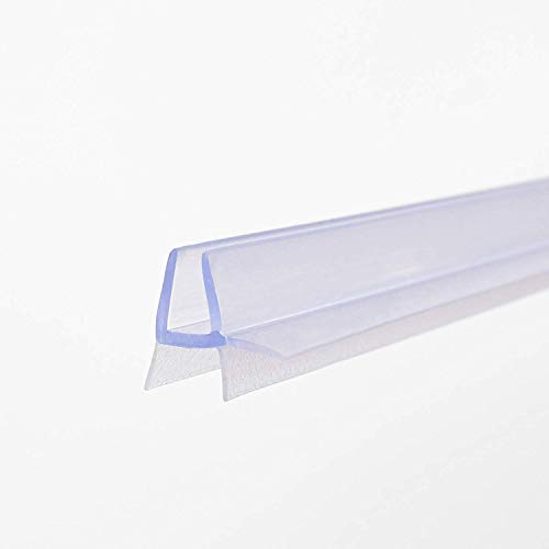 Junta de repuesto (100cm) con refuerzo grueso del borde para cristal con un grosor de 4-5mm, para cabina de ducha, con protección contra chorros