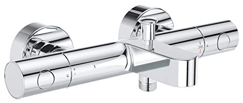 GROHE QuickFix Precision Get - Termostato baño y ducha, tecnología Water Saving y botón de control ecológico, cromado, ref. 34774000
