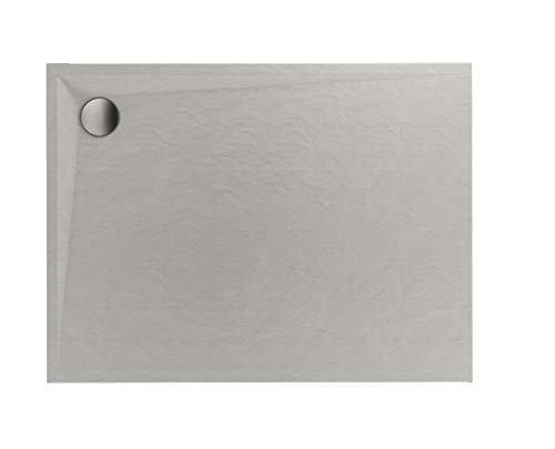 Sellon24 - Plato de ducha (80 x 100 x 3 cm), color gris