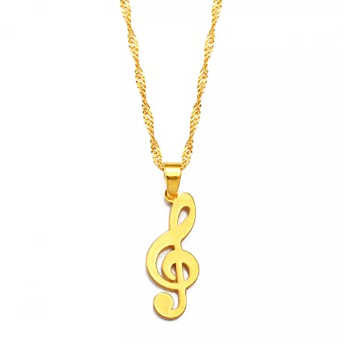 Collar Colgante Joyas Nota Musical Charms Collares Colgantes para Mujeres Chicas Artículos de Fiesta de Bodas Precios de joyería Día de la Madre Navidad Fiesta Regalos