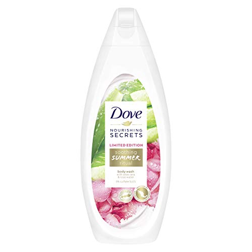 Dove Gel de ducha refrescante Sommer Ritual Limited Edition con aloe vera y agua de rosa, 250 ml