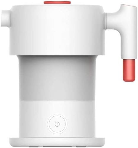 Hervidor de agua eléctrico portátil de mano de 0,6 l, termo de agua eléctrico plegable, hervidor de protección de apagado automático zhaoyuefa