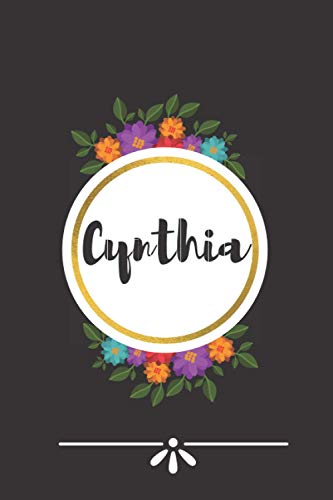 Cynthia: Cynthia Journal Notebook - Personalized Name Lined Journal Diary Notebook for women and gils 120 Pages,6