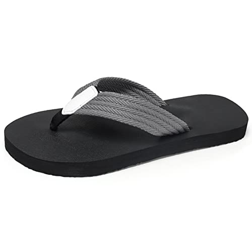 Chanclas de Verano Slippers Zuecos de Jardín Zapatillas Sandalias Planas Antideslizantes con Punta Abierta Adecuado para la Playa de Ducha Informal en Interiores Aire Libre Unisexo,Gray,41