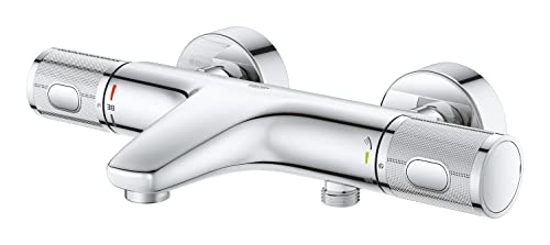 GROHE QuickFix Precision Feel - Termostato baño y ducha, tecnología Water Saving y botón de control ecológico, cromado, ref. 34788000
