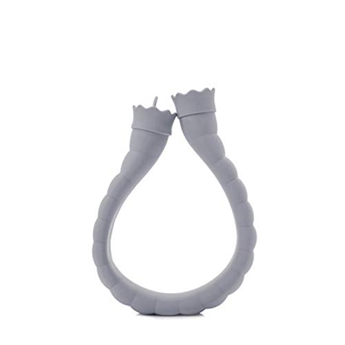 Water-Filled Hot Water Bottle 710ml U-Shape Hot Water Bag Silicone Bottle Neck Hand Warmer Heater Knitted Cover Water Storage Bag Keep Warm Hot Water Bottle (Color : C)